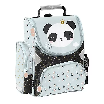 School Backpack Panda Kids Adjustable Shoulder Straps Ergonomic Back Zipper HQ • £33.24