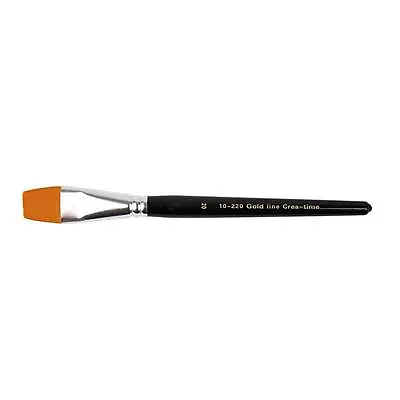 Size 20 Gold Line Acrylic Flat Brush Professional Artists Painting Craft Tools • £4.99