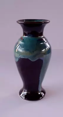 Vintage Art Pottery Vase Drip Glaze Art Deco 8 X4  • $21