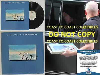 Mark Knopfler Autographed Dire Straits Communique Album Vinyl COA Proof Beckett • $449.99