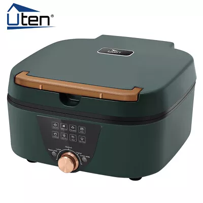 £43.99 • Buy UTEN 1800W Electric Folding Hot Pot BBQ Grill Multifunction Frying Cooker Pan