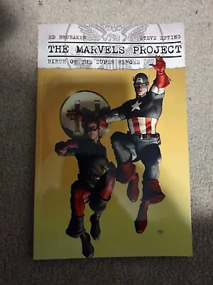 MARVELS PROJECT-Birth Of SUPER HEROES By Brubaker Marvel TPB CAP AMERICA • £4.81