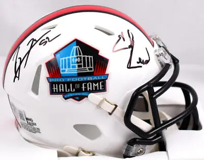 Ed Reed Ray Lewis Autographed Hall Of Fame Speed Mini Helmet-Beckett W Hologram  • $289
