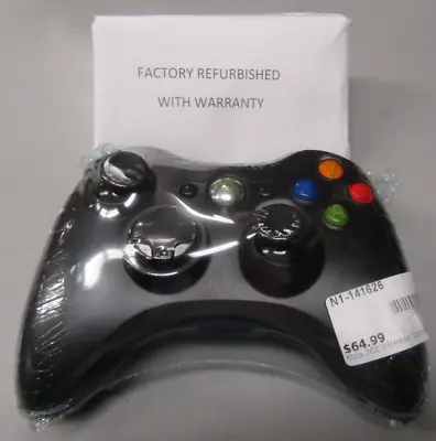 XBOX 360 Black Wireless Controller Original OEM W/ Warranty • $64.99