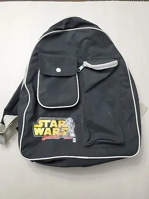 1999 Child’s Star Wars JuniorBackpack Black With R2-D2 Character In Logo Used  • $10