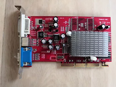 ATI Radeon 9250SE 128MB DDR VGA DVI TV-Out AGP 8x Video Card Connect 3D • £20