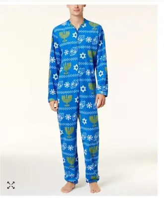Hanukkah Jumpsuit Men's Women's Unisex Pajamas Holiday Size Medium One Piece • $15