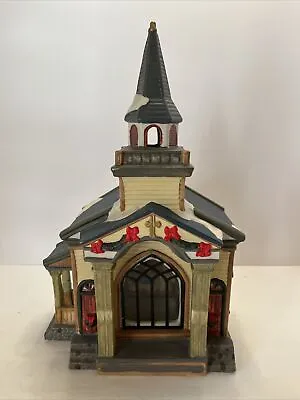 Vintage Christmas Village Light Up Church Long Rich LTD 1999 No Light Included • $15