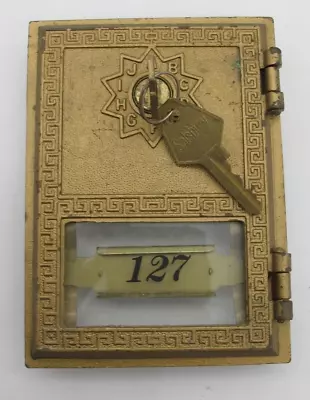 Vtg Salsbury Mailbox Brass Post Office Box Door W/ Keys Replacement Craft 127 • $35.99