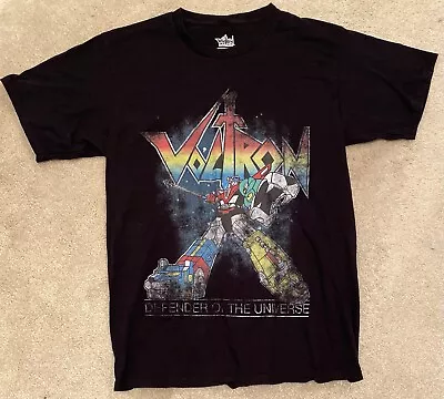 VOLTRON Defender Of The Universe Shirt MEDIUM 80’s Animation WEP Black • $11.99