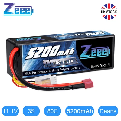 £35.99 • Buy Zeee 5200mAh 80C 11.1V 3S LiPo Battery Deans T For RC Car Boat Truck Helicopter