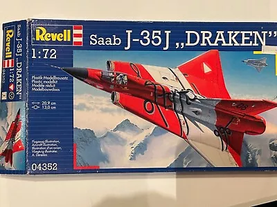 Revell Germany SAAB J-35J DRAKEN Jet Aircraft Model In 1/72 Scale • $21