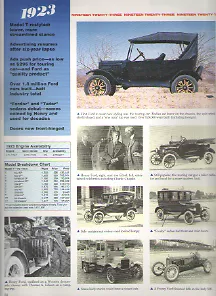 1923 Ford Model T Article - Must See!  Touring Car + Fordor + Stake Truck + Indy • $21.90