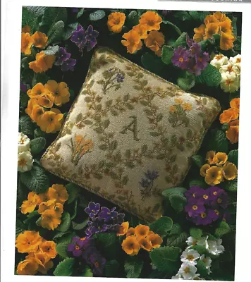 Alphabet Cushion Anita Gunnett Floral Design  Needlepoint Chart Ehrman Designer • $9.99