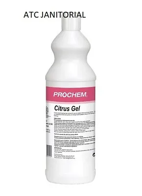 Prochem Citrus Gel 1L - Oil And Grease Remover Spot Stain Remover  E840-01 • £19.84