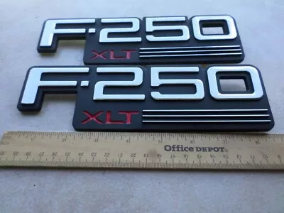 1992-1997 F-250 XLT Fender Emblem Right & Left Nameplate NEW F250 2pcs • $16.50