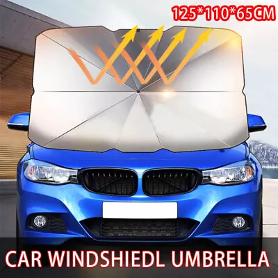 Foldable Car Windshield Sunshade Front Window Cover Visor Sun Shade Umbrella - S • $13.99