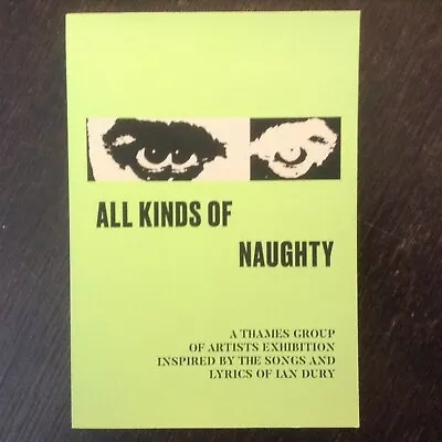 Ian Dury Book - All Kinds Of Naughty - Blockheads/stiff Records  • £9.99