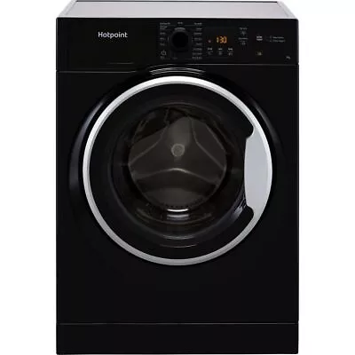 £295 • Buy Hotpoint NSWM743UBSUKN 7Kg Washing Machine 1400 RPM D Rated Black 1400 RPM