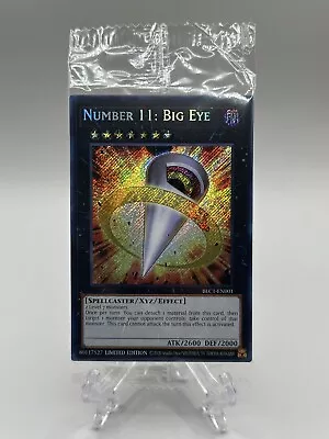 🔥Yugioh TCG-Number 11: Big Eye-BLC1-EN001-Secret-Limited Edition-M/NM-Sealed!🔥 • $6.89