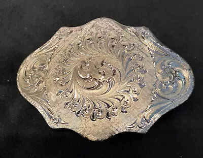  Montana Silversmiths Silver Plate Belt Buckle Cowboy Western • $25