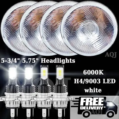 4Pcs 5.75  5 3/4  LED Headlights Hi-Lo Sealed Beam For Chevy Impala El Camino • $123.99