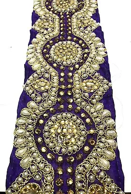 £7.99 • Buy Xln) 1 Yard 8.5 Cm Sewing Craft Trimming Haberdashery Edging Border Dress Saree