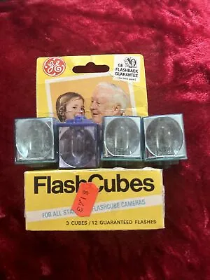 $3.50 • Buy 7 Vintage GE Flash Cubes + Flip Flash
