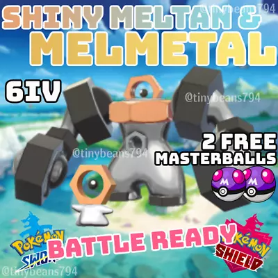 Shiny 6IV Melmetal & Meltan BUNDLE 💥Pokemon Sword And Shield💥Fast And Safe • $5