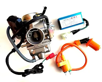 26mm Gy6 150cc Carburetor Racing Cdi Box Scooter Coil • $48.95