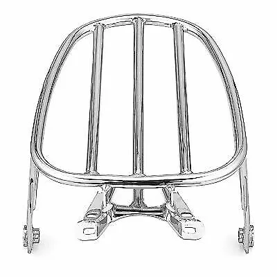 Fit 18-20 Harley Heritage Classic FLDE Chrome Steel Solo Seat Luggage Rack Kits • $49