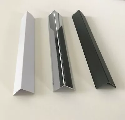 £8.20 • Buy Rigid Angle Trims For Bathroom Panels Shower Wall PVC Angles White Silver Black