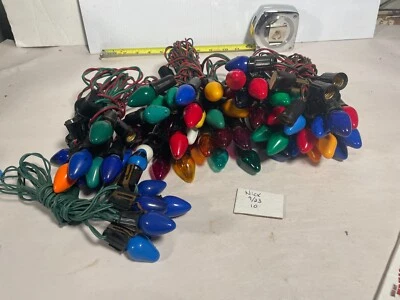 $19.99 • Buy Christmas Tree Lights C-9 Light Bulbs Christmas Lights Vintage String Lights