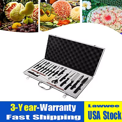 18PCS Carving Tools Kitchen Food Vegetable Fruit Sculpting Peeling Culinary Set • $29.45