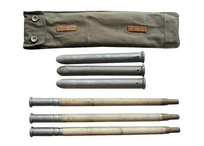 Original Issued WW2 Zeltbahn Tent Pole Kit - Olive Green Army Equipment • £15.45