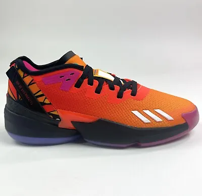 Adidas D.O.N. Issue 4 Mens 11 Day Of The Dead Orange Basketball Shoes GZ2570 • $59.46