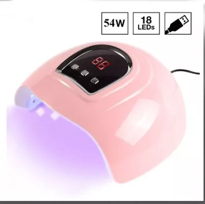 54W LED UV Nail Lamp Polish Dryer Gel Acrylic Curing Light Professional Spa Tool • $7.99