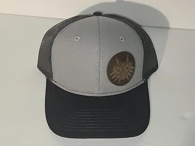 Throwback Zelda Majora's Mask Gold  Gray Black Mesh Snapback  Trucker Hat Cap • $11.86