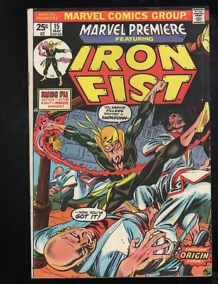 Marvel Premiere 15 1st Iron Fist 1974 Gil Kane MCU • $42