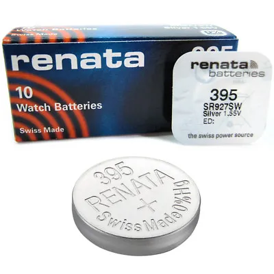 1 X Renata 395 SR927SW D395 GP395 SR57 Watch Battery • £2.19