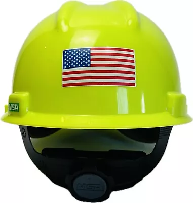 MSA V-Gard Cap Style Hard Hat Medium Ratchet Suspension - HiViz Yellow • $19.89