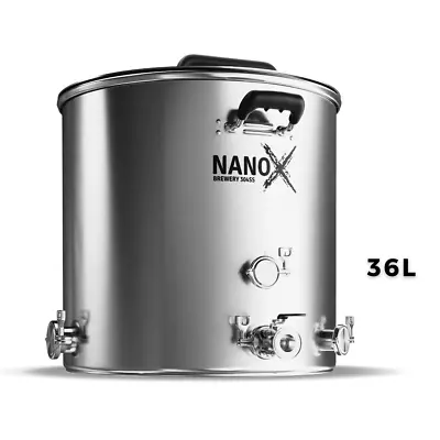 36L NANO-X Brew Kettle: Single 2″ Element Port All Grain Brewing Home Brew • $170