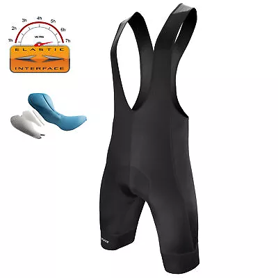 Darevie Men's Cycling Bib Shorts Elastic Interface Padded High Elastic Lycra Bib • $79.99