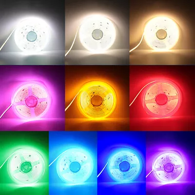 COB LED Strip Light 8mm 384 Leds High Density DC 24V Flexible Strip For Car Boat • $27.81