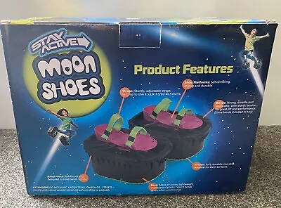 Moon Shoes Strap-On Mini Trampoline For Feet Outdoor Toy One Size Anti Gravity • £15