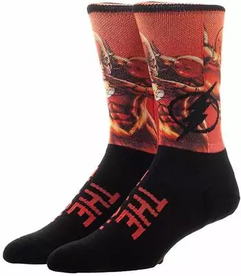 The Flash Sublimation Over Knit Superhero Men's Socks • $9.49