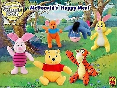 2002 Disney's Winnie The Pooh Plush Mcdonalds Happy Meal Toys - U - Pick • $4.99