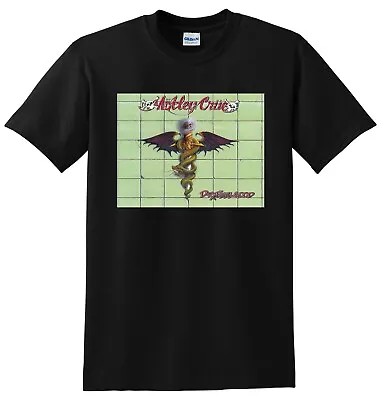MOTLEY CRUE T SHIRT Dr Feelgood Vinyl Cd Cover SMALL MEDIUM LARGE XL • $24.99