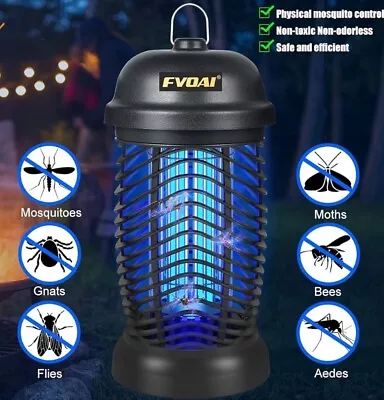 Electric Mosquito Bug Zapper Fly Trap Zap Gnat Asian Lady Beetle Catcher Black • $28.50