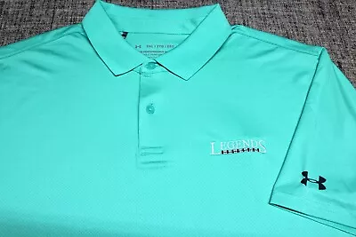 Under Armour Performance Polo Poly Spandex Golf Shirt--2xl--legends C.c.-super!! • $4.99